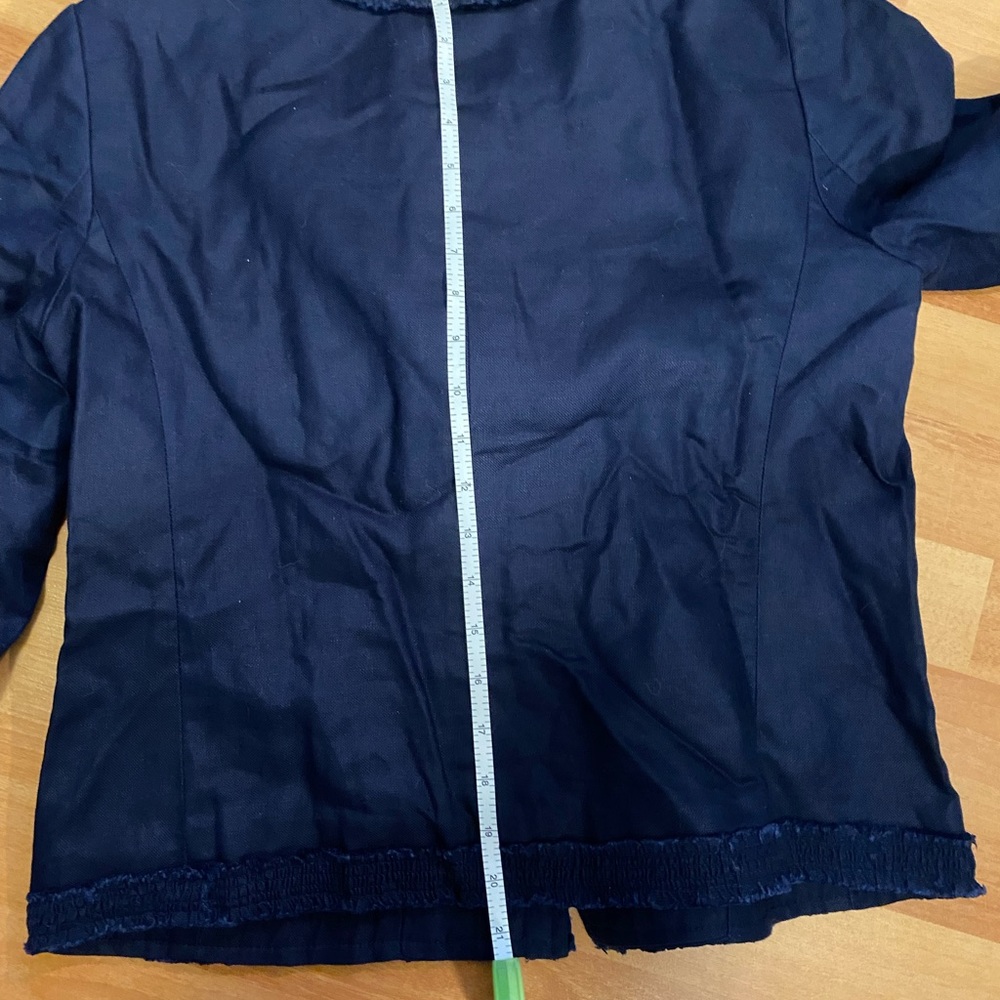 Talbots linen cotton blazer - Picture 4 of 5